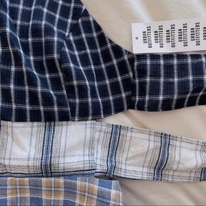 NWT UO Mixed Plaid Halter Midi Dress